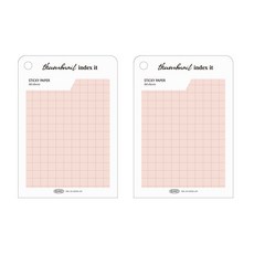 플레픽 썸네일 인덱스 잇 메모지, 그리드 블로썸, 1개입, 2개