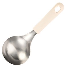 UNIQUE HOUSE HOME DECO 304不鏽鋼迷你湯勺, 白色, 1個