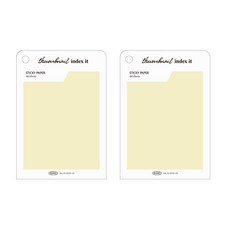 플레픽 썸네일 인덱스 잇 메모지, 프리 레몬, 1개입, 2개