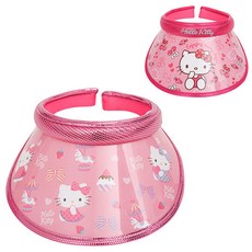 Hello Kitty女童粉紅莓果泡泡糖遮陽帽2件組
