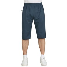 New Eagle 男性夏季七分彈性鬆緊褲 NB-4501