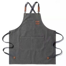 Simple By 布質口袋工房圍裙, 灰色