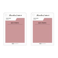 플레픽 썸네일 인덱스 잇 메모지, 키 포인트, 1개입, 2개