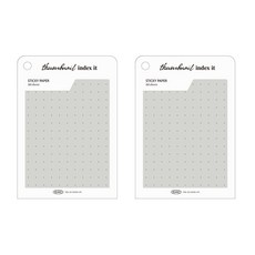 플레픽 썸네일 인덱스 잇 메모지, 도트 내추럴, 1개입, 2개