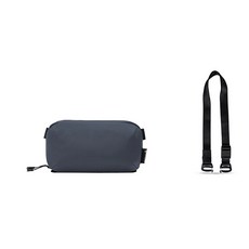 WANDRD 드 스마트 테크파우치 S + 캐리스트랩 세트, 블루(파우치), 1개