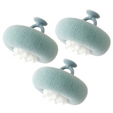 FOREVER BEAN 低刺激身體刷, 3個, 藍色, 1入