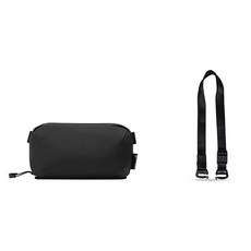 WANDRD 드 스마트 테크파우치 S + 캐리스트랩 세트, 블랙(파우치), 1개