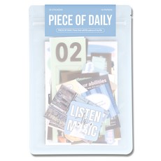 wannathis Piece of Daily 明信片貼紙包, 混合顏色, 1個