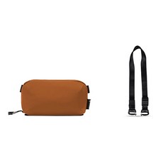 WANDRD 드 스마트 테크파우치 S + 캐리스트랩 세트, 오렌지(파우치), 1개