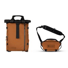 WANDRD 드 New PRVKE Lite 백팩 11L + ROGUE 슬링백 3L 세트, 오렌지, 1개