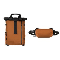 WANDRD 드 New PRVKE Lite 백팩 11L + D1 FANNY PACK 세트, 오렌지, 1개