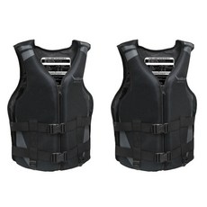 韓國 BUFFALO Chic 氯丁橡膠救生衣 2件套組, 極致黑