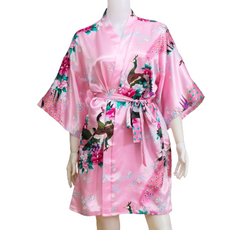 Baco-gel 沐浴絲綢高爾夫睡衣浴袍 均碼, 1個, 粉紅色