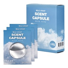 BELLEAMANT Scent Capsule 車用芳香劑補充組 4ml 3入, 1套, 清新棉花