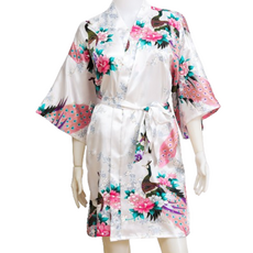 Baco-gel 沐浴絲綢高爾夫睡衣浴袍 均碼, 1個, 白色