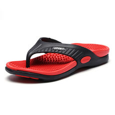 Bonitori 男士指壓拖鞋, 285, 紅色