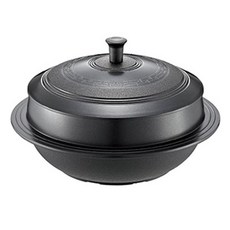 PNPOONGNYUN 1954 IH 傳統宮廷鑄鐵鍋, 黑色, 24厘米, 1個, 24cm