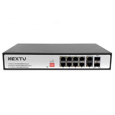 Nextu Giga 8埠 PoE 2TP 2SFP 交換器, NEXTU-POE3012GSFP-2TP