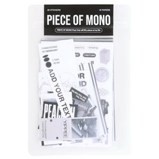 wannathis Piece of Mono明信片貼紙包組, 混合顏色, 1套