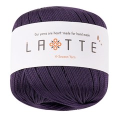 拿鐵四季聚酯針織紗 65g, 39 靛紫色