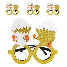 Allode 節慶裝飾派對眼鏡, 4個, TYPE01 雞蛋