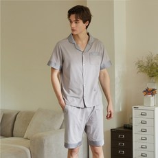 탐앤폴 남성용 면스판 파자마 상하의 세트