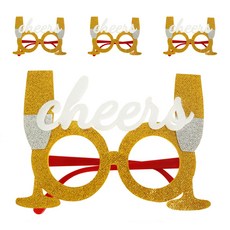 Allode 夏威夷舞蹈派對眼鏡, TYPE08 金色酒紅, 4個