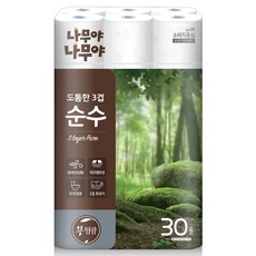 Namuya Namuya 厚實的3層純高級捲筒衛生紙, 1個, 27m, 30入