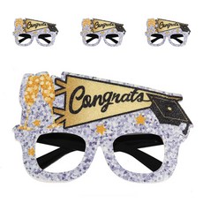 Allode 畢業慶典派對眼鏡, 4個, TYPE03 金酒紅色