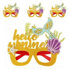 Allode 夏威夷舞會派對眼鏡, TYPE01 美人魚, 4個