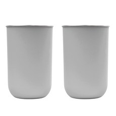 kitchen U 不鏽鋼雙層漱口杯 300ml, 灰色, 2個