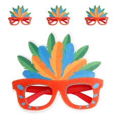 Allode 嘉年華節慶眼鏡, 4個, TYPE06橘子框