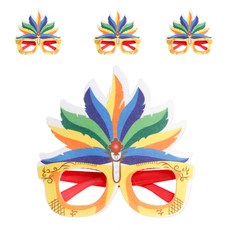 Allode 嘉年華慶典眼鏡, 4個, TYPE01 金色鏡框