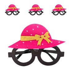 Allode 賽馬派對裝扮眼鏡, TYPE02 金色緞帶, 4個