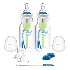 닥터브라운 구순구개열 특수밸브 트윈팩 젖병, 혼합색상, 2개, 120ml