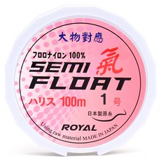 SAPA 皇家半浮水 Ki Harisu 尼龍釣魚子線, 1個, 透明