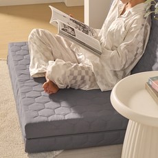 알뜨리 늘잠 3단 접이식 토퍼, 차콜, 5cm