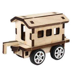 영공방 객차 만들기 DIY 나무 모형 조립 키트 CM865, 1개