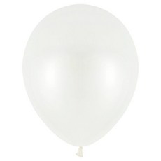 파티팡 라운드 펄 풍선 13cm 100p, 화이트, 1개