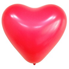 派對秀 進口標準愛心氣球 30cm 100入, 紅色, 1個