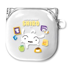 흰둥이 빅 갤럭시 버즈2 프로 / 버즈2 / 프로 / 라이브 투명 하드 케이스, 흰둥이 빅 푸드