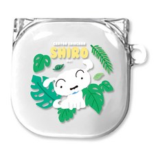 흰둥이 빅 갤럭시 버즈2 프로 / 버즈2 / 프로 / 라이브 투명 하드 케이스, 흰둥이 빅 포레스트