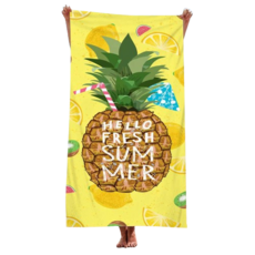 unhave 彩色沙灘巾 70 x 150 cm, 21 鳳梨, 1個