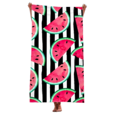 unhave 度假沙灘巾 70 x 150 cm, 03 西瓜, 1個