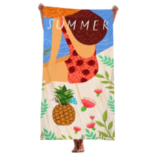 unhave 彩色沙灘巾 70 x 150 cm, 09 夏天, 1個