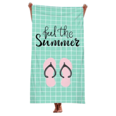 unhave 彩色沙灘巾 70 x 150 cm, 22 拖鞋, 1個