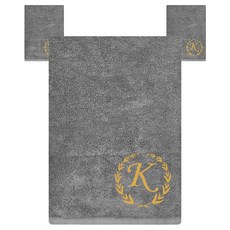 송월타월 타올 카이저 세면타올 160g 40수 코마사, 회색, 3개