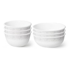 Corelle Brands 康寧餐具 Fine Dining 飯碗 3入 + 湯碗 3入 組, 混合色, 飯碗 + 湯碗, 1套