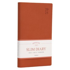 indigo 2025官方薄型每月日期型筆記型月曆手帳, 1個, CARET