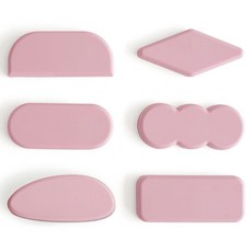 ade.l 矽膠餐具筷架 6件組, 煙燻粉, 1套